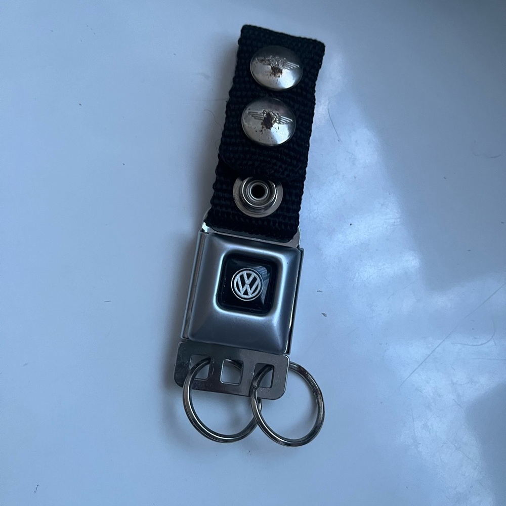 Volkswagen seatbelt keychain
